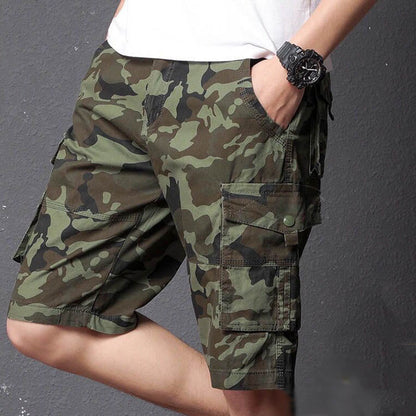 Casual Camo Multi-bag Straight  Men's Shorts