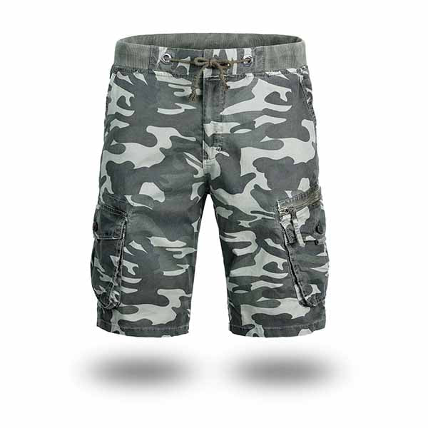 Elastic Waist Strap Design Camo Men's Shorts