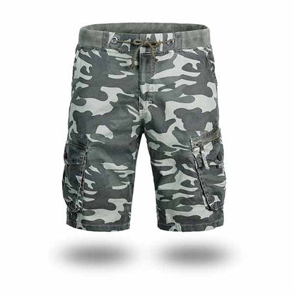 Elastic Waist Strap Design Camo Men's Shorts