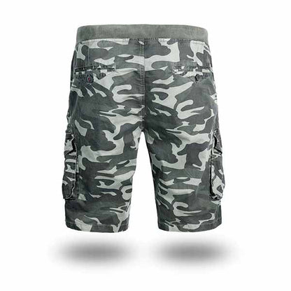 Elastic Waist Strap Design Camo Men's Shorts
