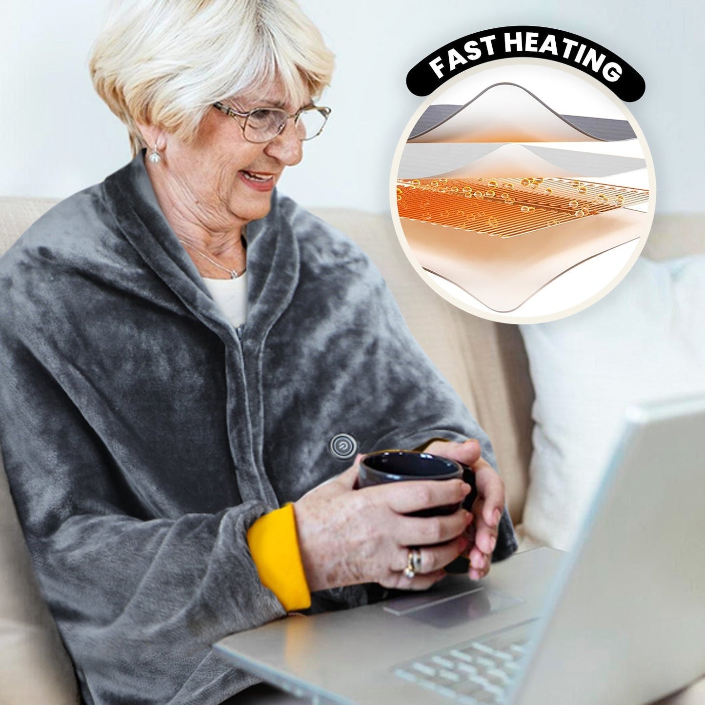 Crestsport™ Heated Blanket Shawl