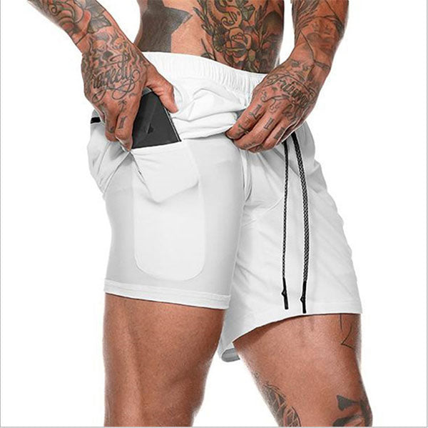 Men's Double Layer Sports  Beach Shorts