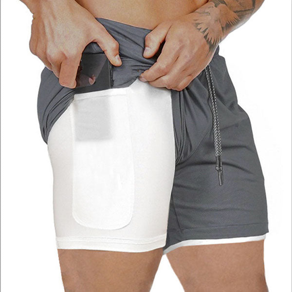 Men's Double Layer Sports  Beach Shorts