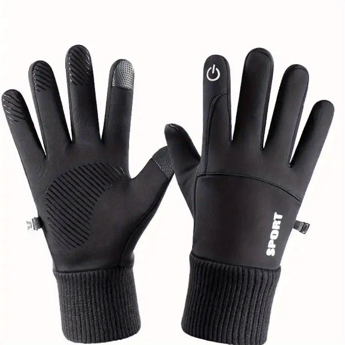 Outdoor Touch Screen Waterproof  Anti Slip Warm Full Fingers Gloves