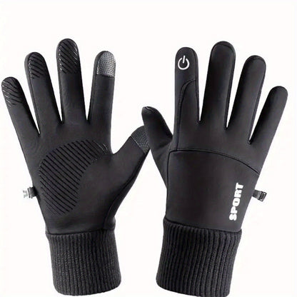 Crestsport™ Outdoor Touch Screen Waterproof  Anti Slip Warm Full Fingers Gloves