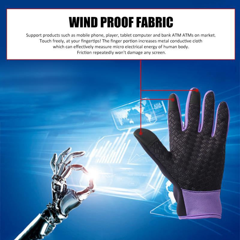 Waterproof Non-slip Warm Touch Screen Outdoor Gloves
