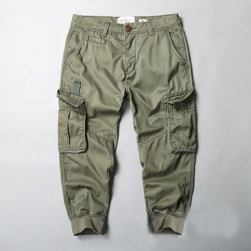 Outdoor Cotton Loose Pocket Men's Pants