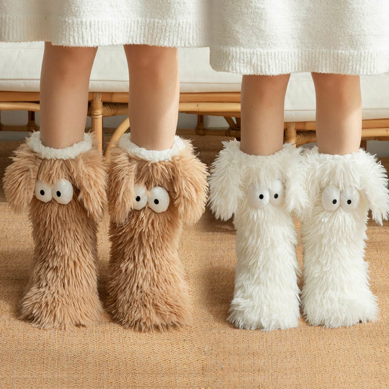 Plus Size Fluffy Monster Indoor Slipper Socks