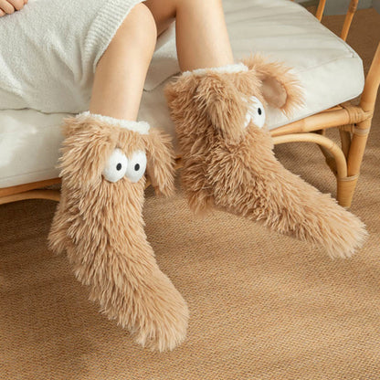 Plus Size Fluffy Monster Indoor Slipper Socks