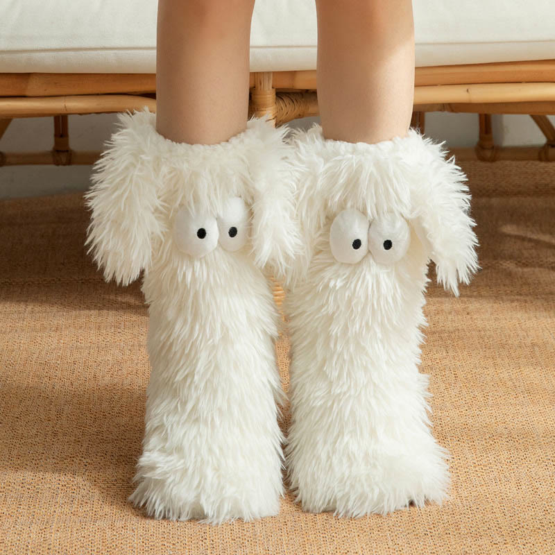 Plus Size Fluffy Monster Indoor Slipper Socks