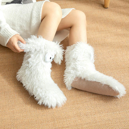 Plus Size Fluffy Monster Indoor Slipper Socks