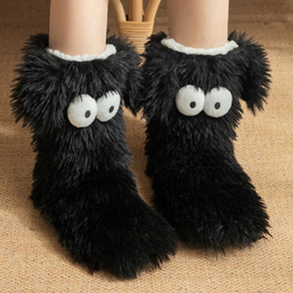 Plus Size Fluffy Monster Indoor Slipper Socks