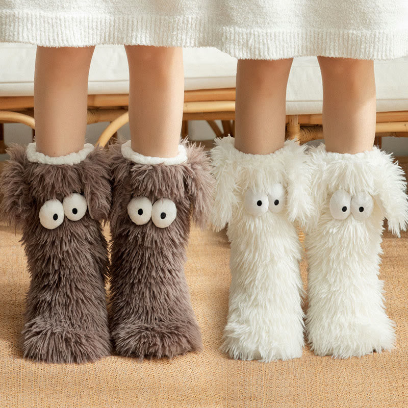 Plus Size Fluffy Monster Indoor Slipper Socks