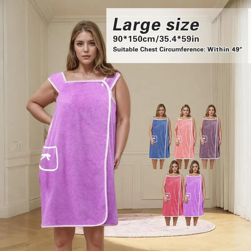 🏆 50K+ SOLD! 49% OFF✨ Plus Size Women's Wearable Shower Skirt