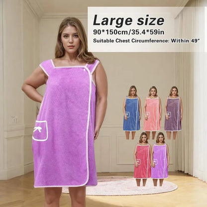 🏆 50K+ SOLD! 49% OFF✨ Plus Size Women's Wearable Shower Skirt