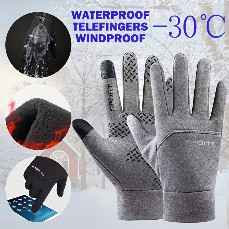 Outdoor Touch Screen Warm Winter Gloves