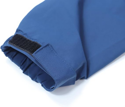 Men’s Waterproof Lightweight Rain Jacket with Removable Hood