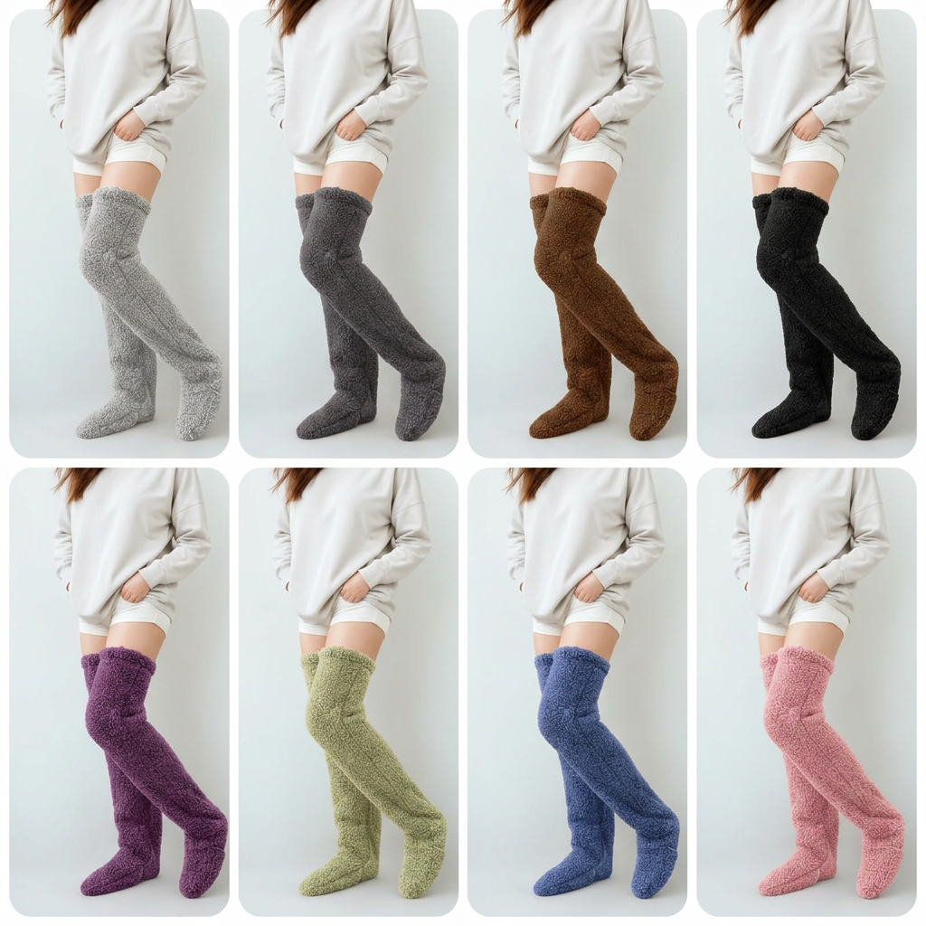 Cozy Over-the-Knee Fleece Socks