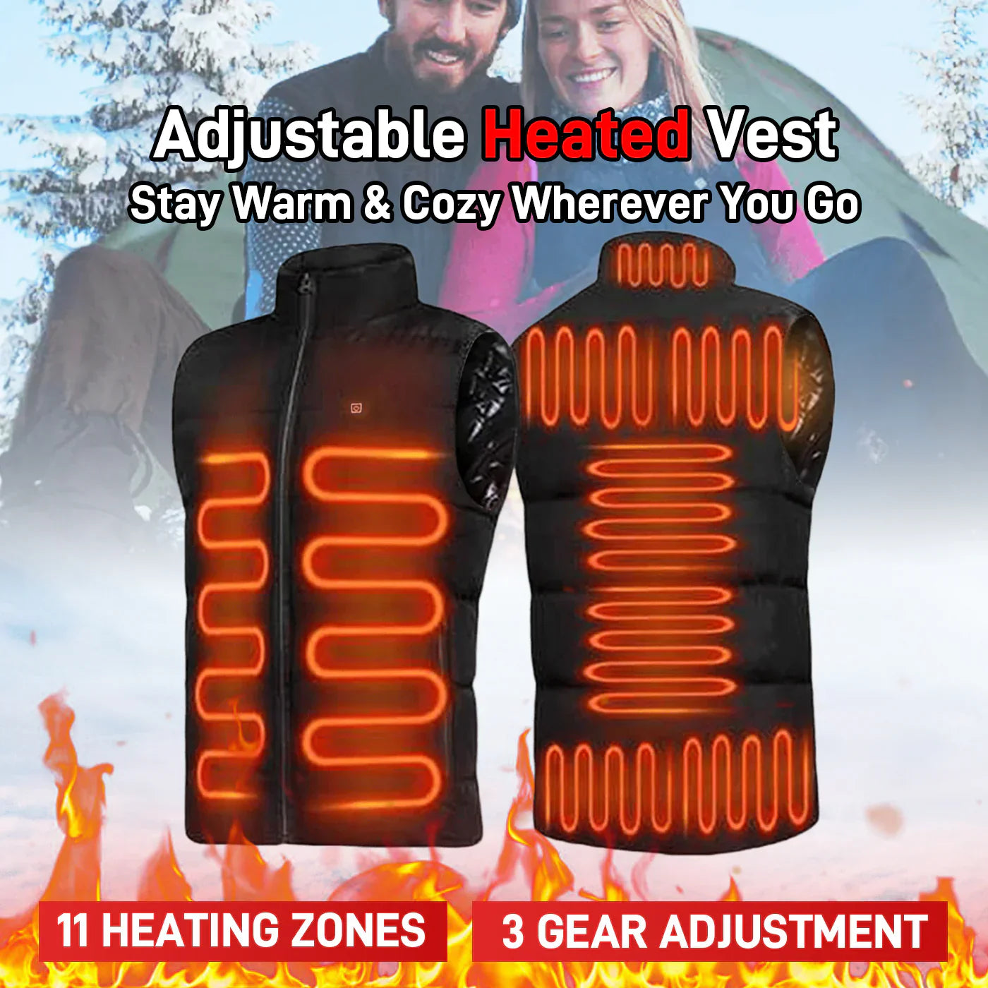 LAST DAY 40% OFF - 🎁 New Unisex Warming Heated Vest