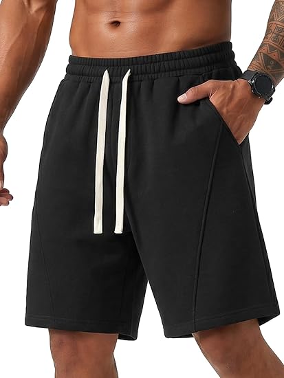 Men's 8" Baggy Sweat Shorts | Cotton Fleece with Pockets