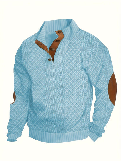 Men’s Stand Collar Casual Shirt – Modern Outdoor Style
