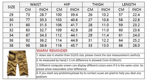 Men's Camouflage Summer Cotton  Shorts