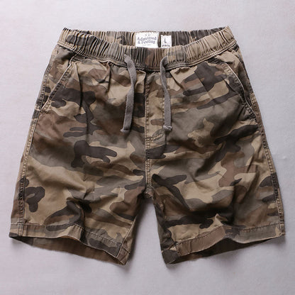 Men's outdoor Leisure Elastic Waist Beach Shorts