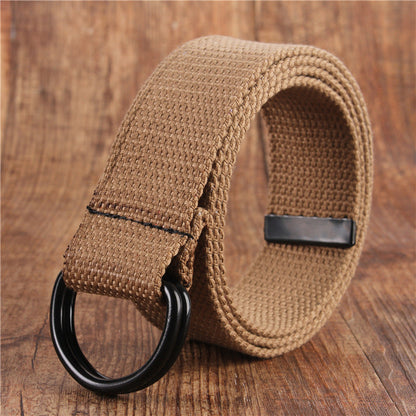 Crestsport Double Buckle Canvas Simple Belt