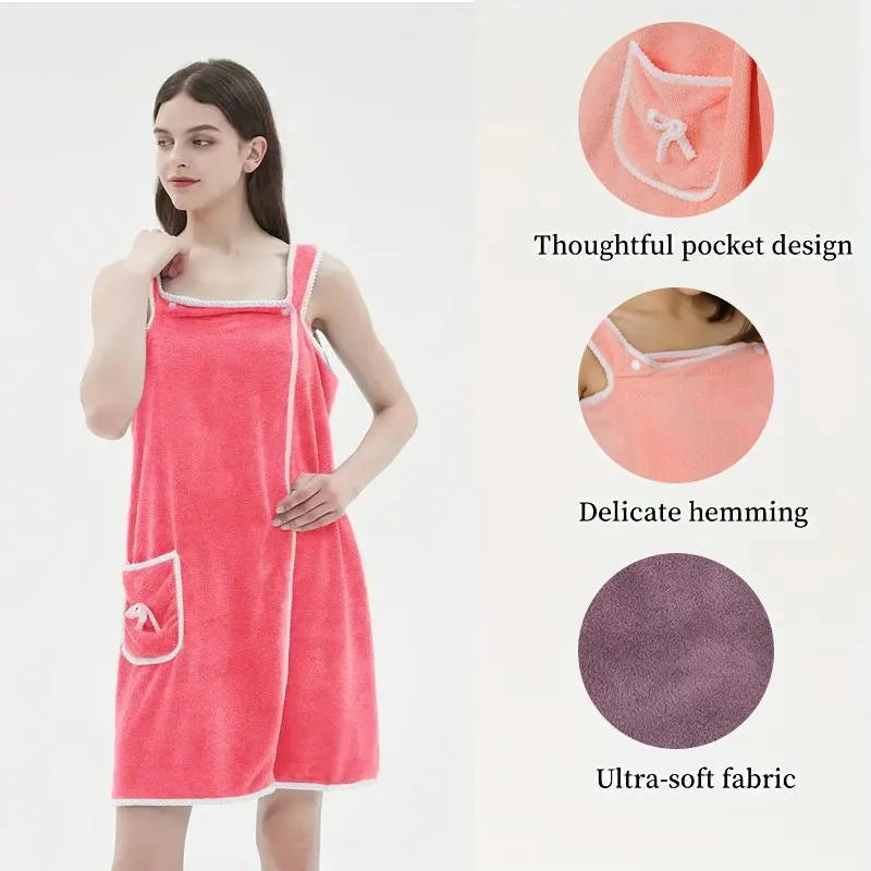 🏆 50K+ SOLD! 49% OFF✨ Plus Size Women's Wearable Shower Skirt