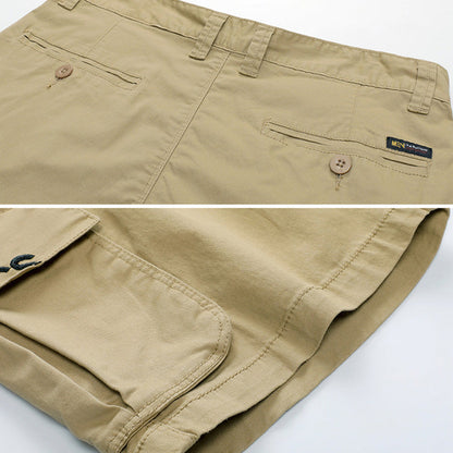 Loose Embroidered Pocket Men's Shorts