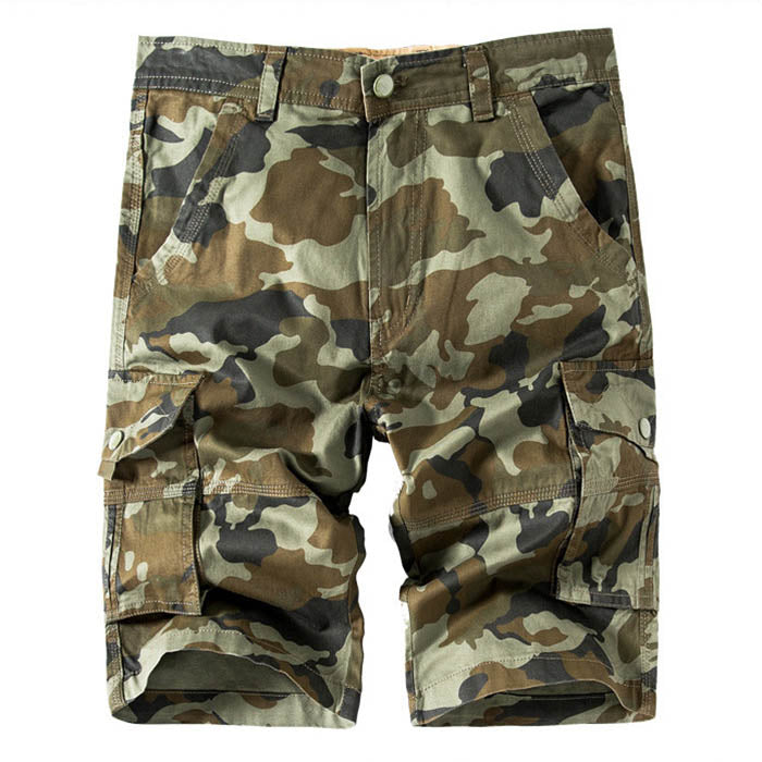 Casual Camo Multi-bag Straight  Men's Shorts