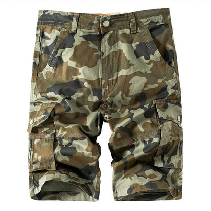 Casual Camo Multi-bag Straight  Men's Shorts