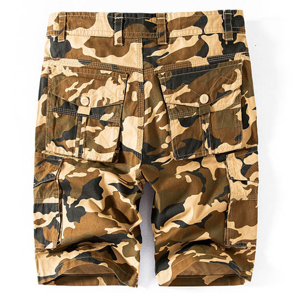 Casual Camo Multi-bag Straight  Men's Shorts