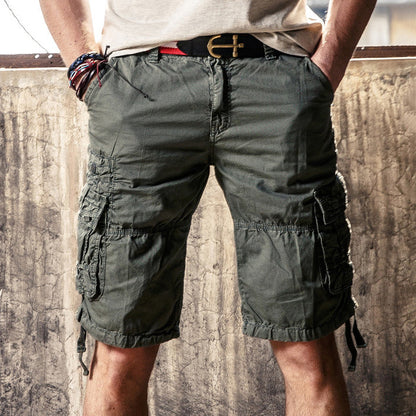 Men's Causal Outdoor Multi Pockets Cotton Men Shorts