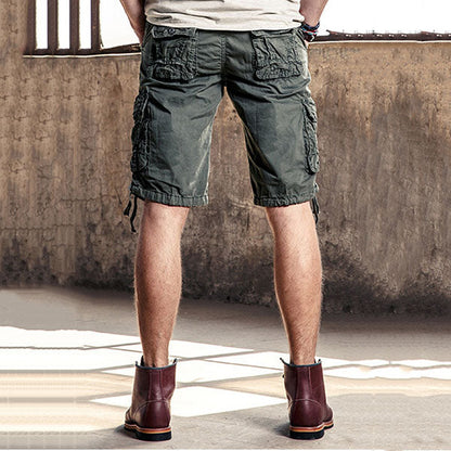 Men's Causal Outdoor Multi Pockets Cotton Men Shorts