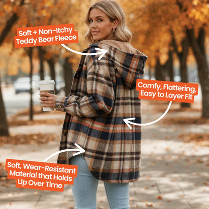 Teddy Bear Cozy Flannel Jacket