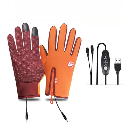 Crestsport™ Outdoor Heated Gloves Windproof and Waterproof with Plus Velvet-1