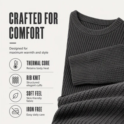 ✨The 2026 collection with 50% off 🎁Men’s crew-neck jumpers – soft, relaxed jumpers, classic long-sleeved jumpers with ribbed hems