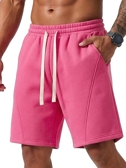 Men's 8" Baggy Sweat Shorts | Cotton Fleece with Pockets