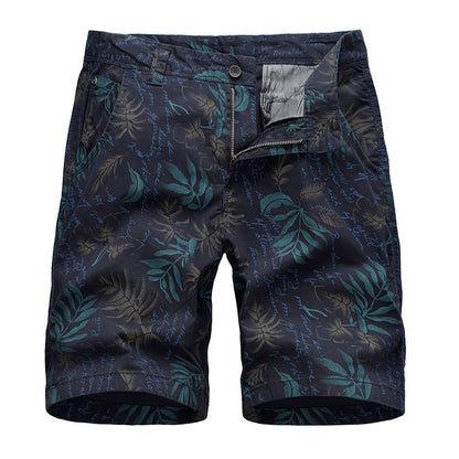 New Men's Leaves Printed Beach Shorts