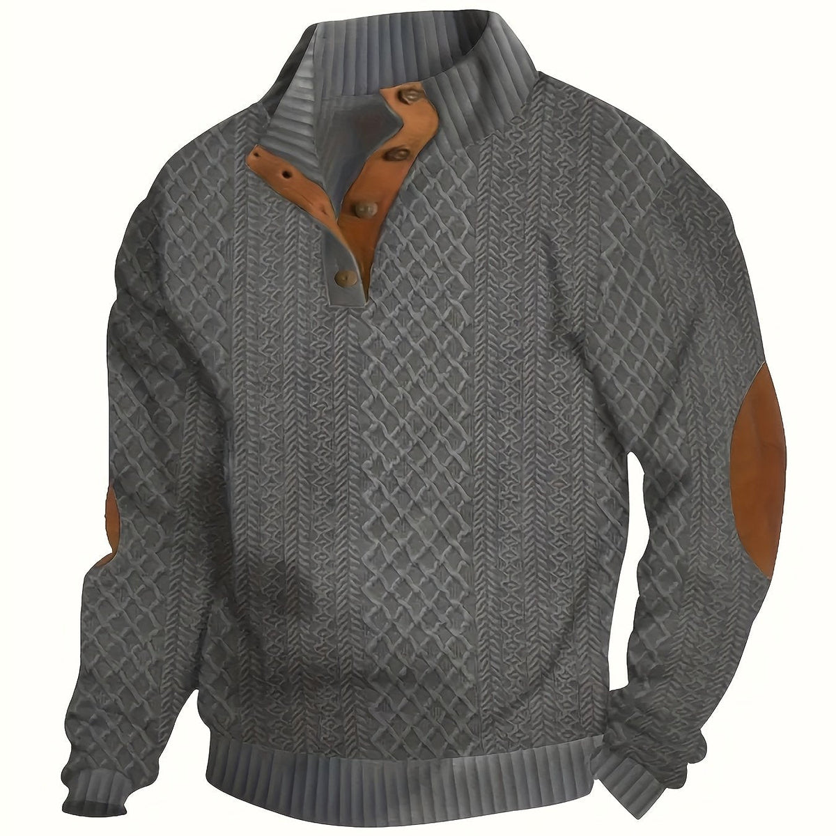 Men’s Stand Collar Casual Shirt – Modern Outdoor Style