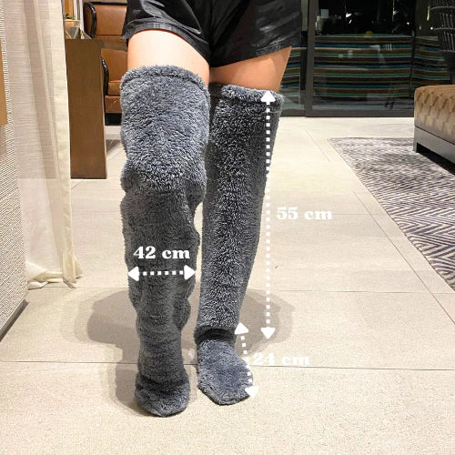 Cozy Over-the-Knee Fleece Socks