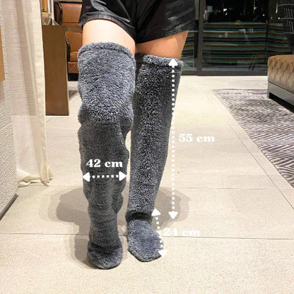 Cozy Over-the-Knee Fleece Socks