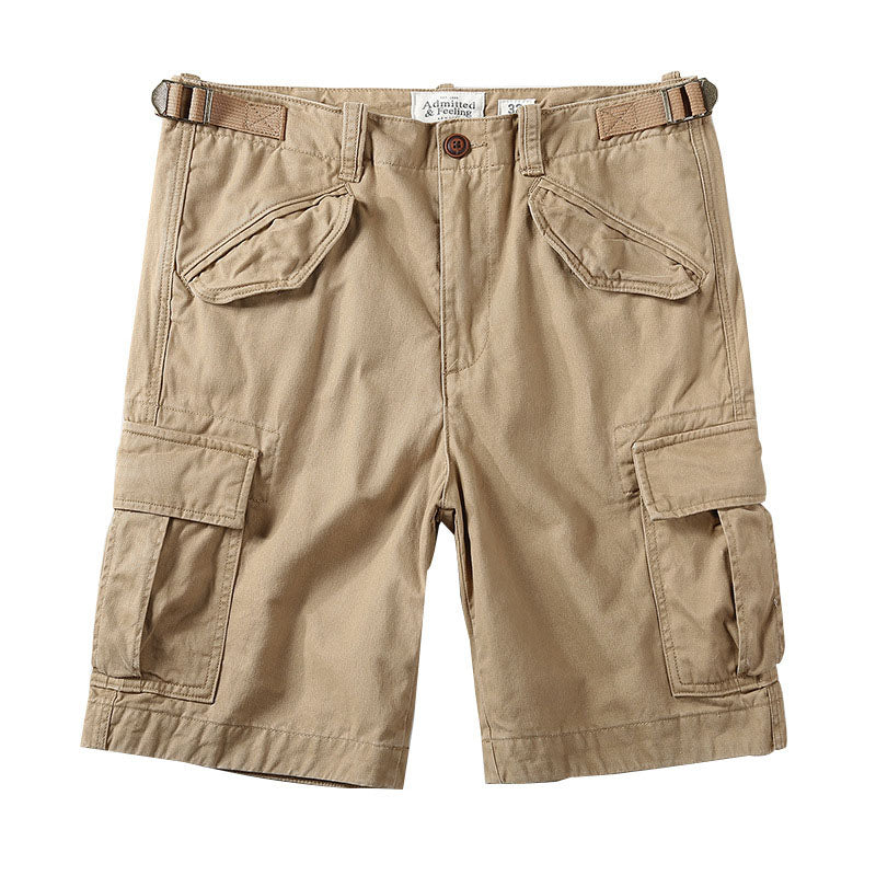 Casual Cotton Elastic Camouflage Men's Cargo Shorts