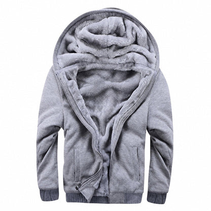 Men’s Ultra-Warm Fleece-Lined Hooded Jacket