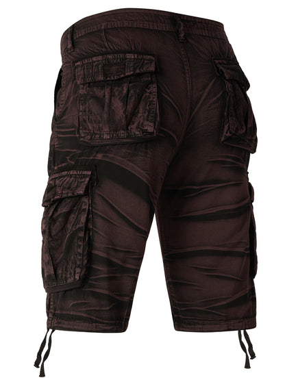 Crestsport Camo Pattern Cotton Cargo Shorts