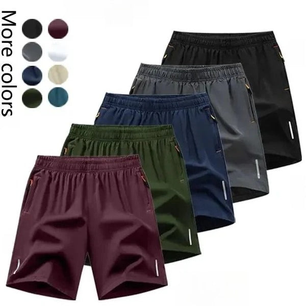Men's Quick-Dry Athletic Shorts Fashionable Versatile Outdoor Casual Shorts