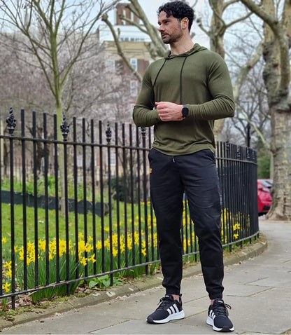 Men‘s Casual Joggers Pants - Cotton Drawstring Chino Cargo Pants Hiking Outdoor Twill Track Jogging Sweatpants Pants