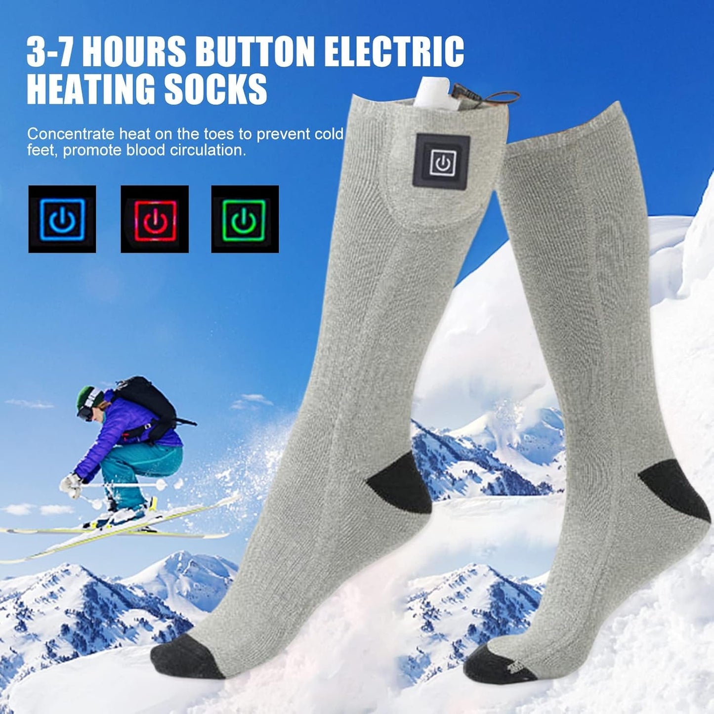 Crestsport™ Heated Socks with Adjustable Temperature