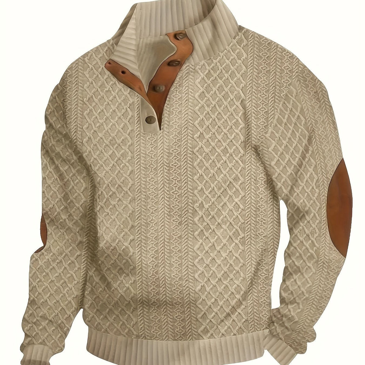 Men’s Stand Collar Casual Shirt – Modern Outdoor Style